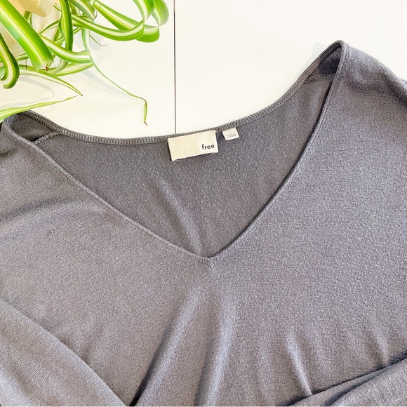 WILFRED ARITZIA Grey Long Sleeve Slouchy Top - Picture 6 of 11